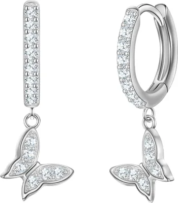 Produktbild von Glanzstücke München Creolen Schmetterling Sterling Silber Zirkonia 50084384