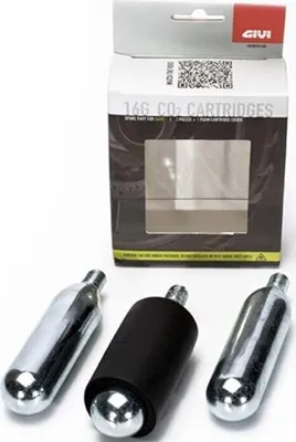 Obrázok produktu pre Givi S450KIT Set of Three CO2 Cans for Tubeless Tyres Repair Kit Opravná sada na motorku