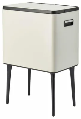 Produktbild von HOWHOMELY | Abfalleimer - Tretmülleimer - 35 l - creme - Mülleimer - Küche - Retro