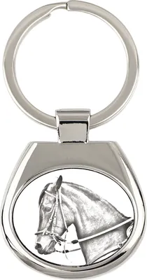 Zdjęcie produktu dla Paso Fino - brelok do kluczy z koniem, breloczek z nadrukiem, personalizowana przywieszka marki Art-Dog