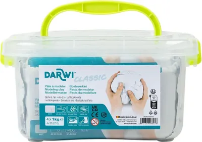 Obrázok produktu pre Darwi Schoolpack Samoschnúca hmota Classic 4 x 1 kg