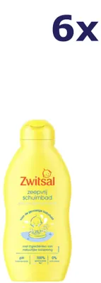 Produktbild von 6x Zwitsal Bad - Schuimbad Zeepvrij 200 ml