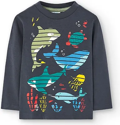 Produktbild von Boboli 318002 Langarm-t-shirt Mehrfarbig 9 Months Junge Mehrfarbig 9 Months