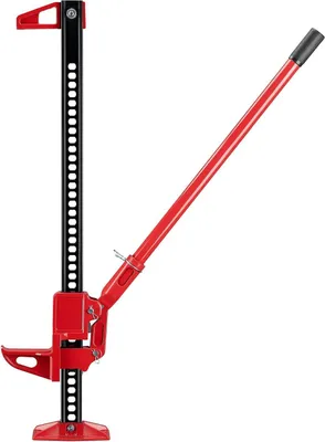 Productafbeelding van Boerenkrik - Handkrik Dommekracht - Zware Voertuigen Hefen - Robuuste Stalen Constructie - 3000 kg Capaciteit - Rood