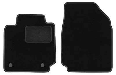 Immagine prodotto di Wielganizator tappetini auto velours anteriori adatto per Nissan Micra K12 (2002-2010, hatchback) neri, set 2 pz, con fissaggi