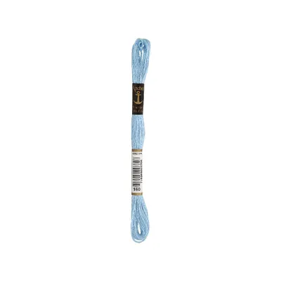 Image de Anchor Sticktwist 4635000-00160 bleu Fil à broder, 100 % coton