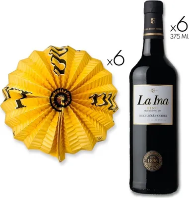 Produktbild von Pack Feria de Abril - 6 Fino la Ina 375ml Likörwein Spanien Jerez-Xeres-Sherry 22.5 cl 15.0 %