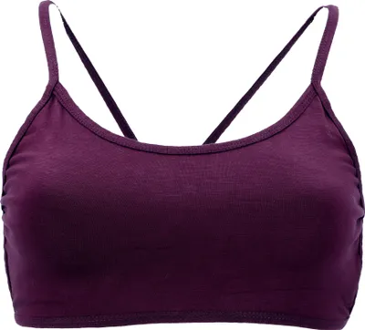 Produktbild von Goa Psytrance Bikini Top, Boho Top, Pixi Yoga Bra - Plum, Damen, Violett, Baumwolle,Elasthan, Größe: M/L