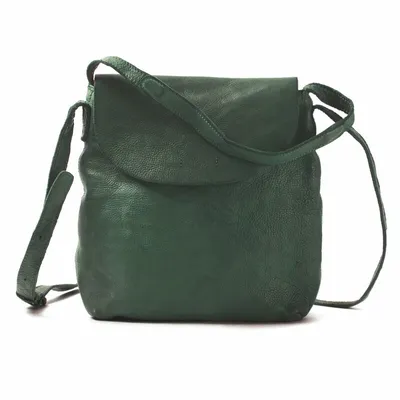 Produktbild von HAROLD'S Leder Umhängetasche Schultertasche Submarine Shoulderbag Green dunkelgrün
