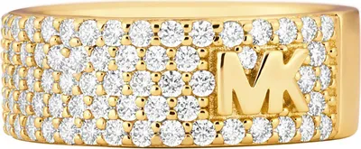 Produktbild von Damen Ring aus vergoldetem Sterlingsilber Zirkonia von Michael Kors