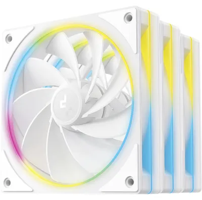 Image de DeepCool FL12 SE WH 3IN1, ventilateur, 12 cm, 400 tr/min, 1900 tr/min, blanc