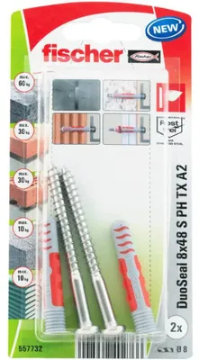 Immagine prodotto di fischer DuoSeal 8x48 S A2 K (2) 5 pz