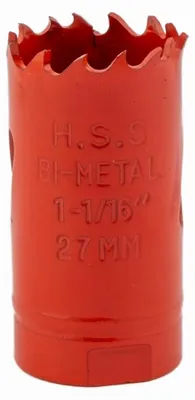 Produktbild von Schmith Bimetall Lochsäge 27 mm Holzlochsäge Dosenbohrer Lochkreissäge Holz Bohrer