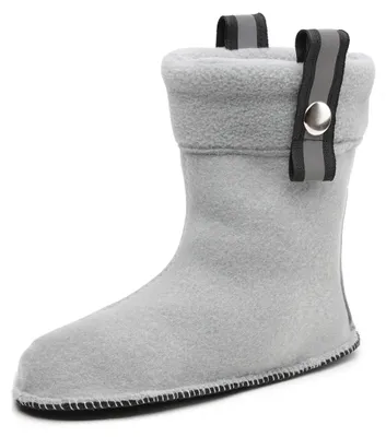 Image de Ladeheid Enfants Bottes de Caoutchouc Chaussettes de Bottes avec Fermeture Chaussettes Chauffantes pour Bottes de Pluie LA-CA-01 LA-CA-03 LA CA-04 (Gris, 26/27 EU)