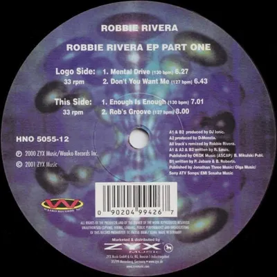 Immagine prodotto di Robbie Rivera EP Part One