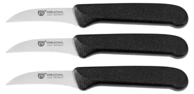 Produktbild von GRÄWE Küchenmesser 3 Stück, Edelstahl schwarz