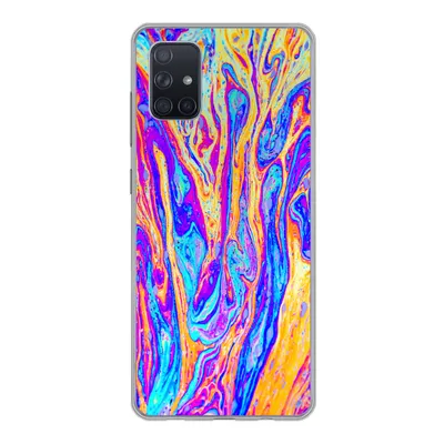 Produktbild von MuchoWow® Handyhülle Schutzhülle Hülle für Samsung Galaxy A71 Kunst - Farben - Psychedelisch Silikon Softcase Handy Hülle - Kartenbesitzer
