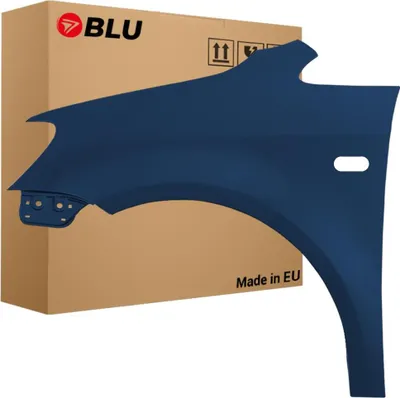 Image de BLU Aile Compatible avec VW Volkswagen Caddy III 3 2K LIFT LH5X Gauche Blau Nacht Blau Metallisch | 2010-2015 | Avant | Peint| Prêt à Monter | Acier