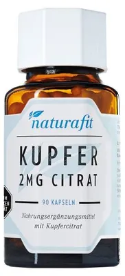 Immagine prodotto di naturafit rame 2 mg capsule citrato, 90 capsule