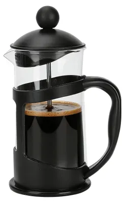French Press Kaffee- & Teezubereiter, 350 ml, Schwarz