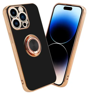 Obrázok produktu pre Cadorabo Ochranné puzdro pre Apple iPhone 14 PRO Case v čiernej farbe Kryt fotoaparátu Ochranný kryt Magnetický držiak do auta