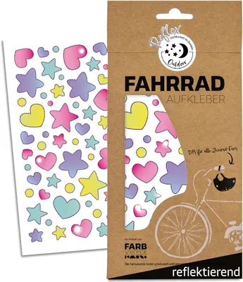 Productafbeelding van Reflecterende stickers eenhoorn - 55 stuks - Pastel - Voor fiets, helm en step