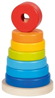 Produktbild von Goki Formen-Stapelturm Holzspielzeug pädagogisch stapeln