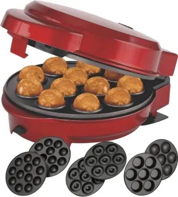 Image de Moule à beignets électrique - 700 W - Rouge - Modèle rouge