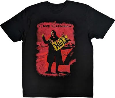 Image de Ozzy Osbourne - T-shirt "Hell" pour homme/femme unie RO9247 (L) (Noir/Rouge)