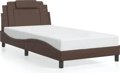 Produktbild von vidaXL Bettgestell "Viana" ohne Matratze Braun 100x200 cm Kunstleder