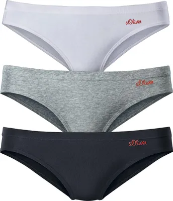 Produktbild von s.Oliver Bikinislip grau, schwarz, weiß Größe 32/34