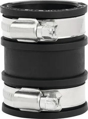 Produktbild von Rohrverbinder flexibel Kunststoff schwarz 32 mm - 40 mm