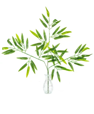Imagen del producto de Ramillete de bambú con 60 hojas - 58 cm. Decoración tropical para fiestas