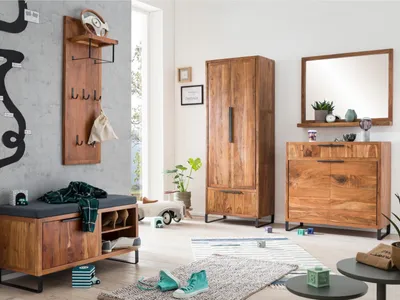 Produktbild von Flurset Sydney 5teilig aus Massivholz