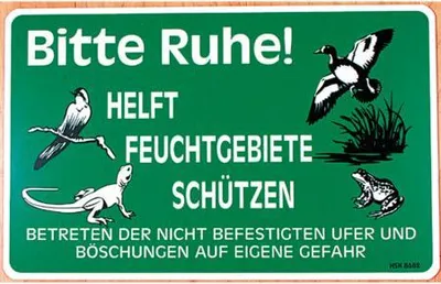 Produktbild von Hinweisschild - Bitte Ruhe - Gr. ca. 40 x 25 cm - 308682