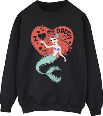 Produktbild von Disney - "The Little Mermaid Daddy" Sweatshirt für Herren BI31851 (S) (Schwarz)
