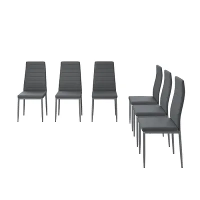 Obrázek produktu pro Židle jídelny Vicco Grand Šedá 42.5 x 48 cm Sada 6 kusů, Model 40740