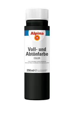 Produktbild von Alpina COLOR Voll- und Abtönfarbe Night Black 250 ml seidenmatt