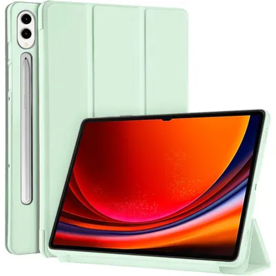 Image de Coque pour Samsung Galaxy Tab S9 Plus / S10 Plus, Protection Slim avec Fonction Support - Vert
