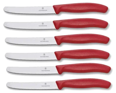 Produktbild von Victorinox | Tafelmesser Set | Swiss Classic | farbenfroh Rot | präzise Schneide | ideal für den Alltagstisch