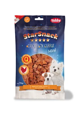 Zdjęcie produktu dla Nobby STARSNACK MINI Kurczak z marchewką 70 g
