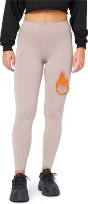 Produktbild von Bellivalini Damen Thermo Leggings Gefüttert für Winter Warme Apre Ski BLV50-320 (Caffelatte, M)