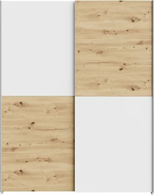 Produktbild von Furniture24 Kleiderschrank Schach&Matt Shms72231-C853 Schwebetürenschrank Artisan Eiche/Weiß