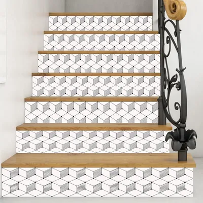 Obrázek produktu pro 15 kusů, 3D kostky, samolepky na schody