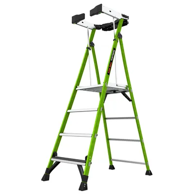 Immagine prodotto di Scala Little Giant, FORTRESS 4 gradini, scala a piattaforma in vetroresina, portata 150 kg, materiale in vetroresina, 19304