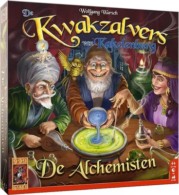 Zdjęcie produktu dla 999Games de Kwakzalvers van Kakelenburg: Alchemicy, którzy rozwijają grę planszową