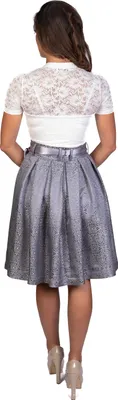 Produktbild von CHRISSY FALTENROCK DAMEN Grau 36