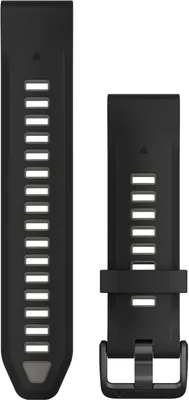 Garmin 010-13391-00 Quickfit Silikonband 20 mm Schwarz/Kieselgrau 1