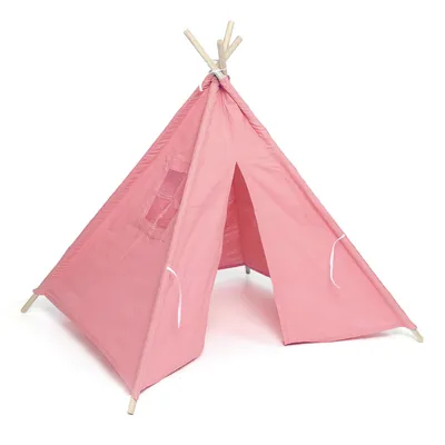 Obrázek produktu pro Indiánský stan Tipi Teepee Dětský indiánský stan na hraní Teepee Stan Wigwam Pink 110x110x135cm