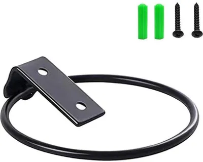 Image de Porte-fleurs noir pour plantes en pot, 15 cm, pliable